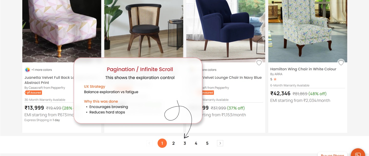 Infinite scroll UX issue